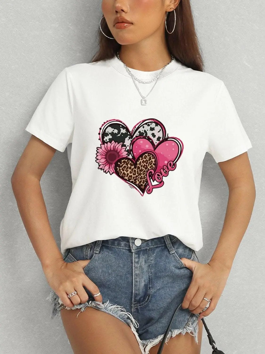 Chic sheer short sleeve blouse - Love Salve